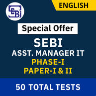 SEBI Assistant Manager Grade A Phase-I Paper -1 & 2 2022 | Complete Test Series by Adda247 (Special Offer)